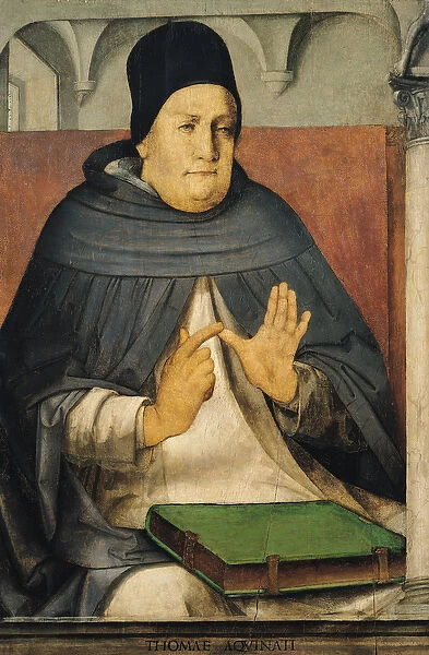 Portrait of St. Thomas Aquinas (1225-74) c. 1475 (oil on panel)