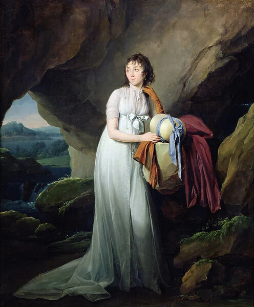Portrait of a Woman in a Cave, possibly Madame d Aucourt de Saint-Just, 1805