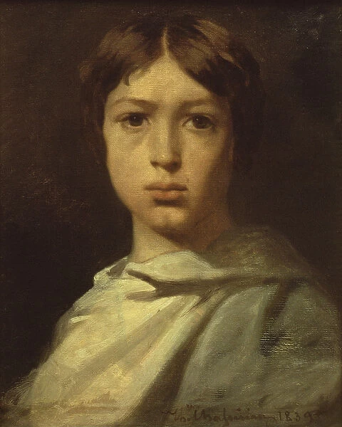 Portrait of a Young Boy, or The Artists Colour Grinder, 1839 (oil on canvas)
