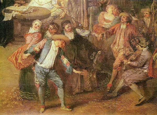 The Prenuptial Agreement and the Rustic Ball (detail of the dancers to the right), c