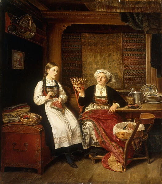 Preparations for the Celebration, 1867 (oil on canvas)