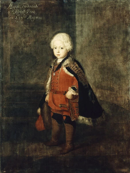 Prince Augustus William aged four, 1734 (oil on canvas)