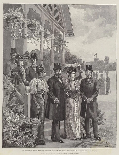 The Prince of Wales and the Duke of York at the Royal Agricultural Societys Show, Warwick (engraving)