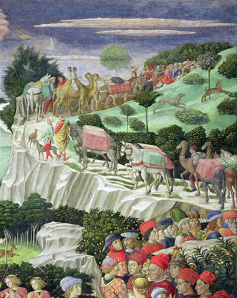 Procession of Melchior, from the Chapel of the Magi (fresco) (detail of 70601)