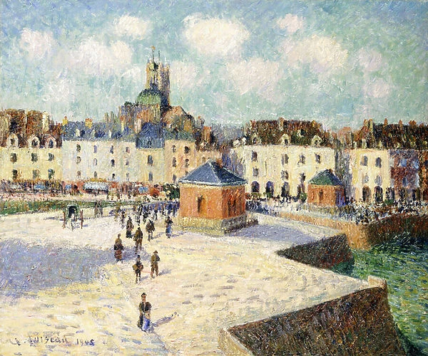 The Quay at Dieppe in Sunlight, 1905 (oil on canvas)