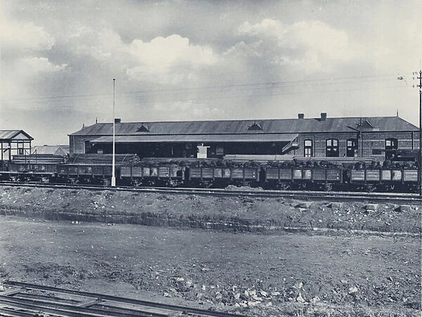 Railway Station, Elandsfontein (b  /  w photo)