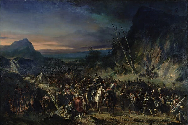 The Ravine, Campaign of 1809, 1843 (oil on canvas)