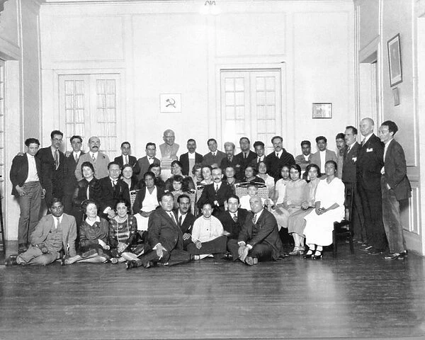 Reception in the Embassy of the Soviet Union, Mexico City, 1926 (b  /  w photo)