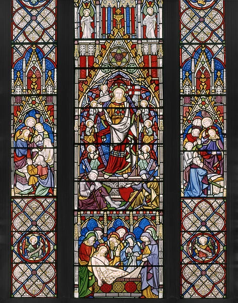 Resurrection Themes, detail, 1850 (stained glass)