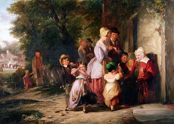 Returning from the Fair (oil on canvas)