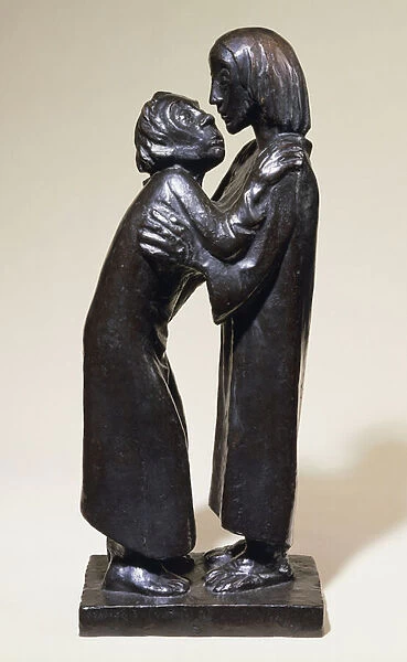 The Reunion; Das Wiedersehen, 1926 (bronze with dark brown patina)