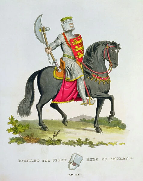 Richard I, King of England (1157-99), 1194, from Ancient Armour