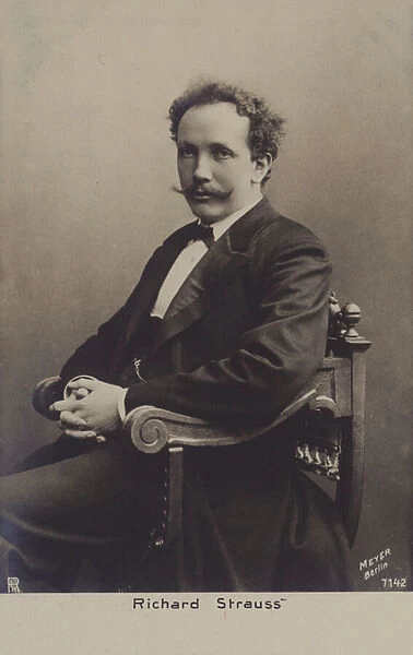 Richard Strauss, German composer (b  /  w photo)
