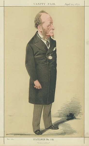 The Right Honourable Gathorne Hardy (colour litho)