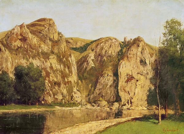 The River Meuse, Freyr, c. 1856 (oil on canvas)