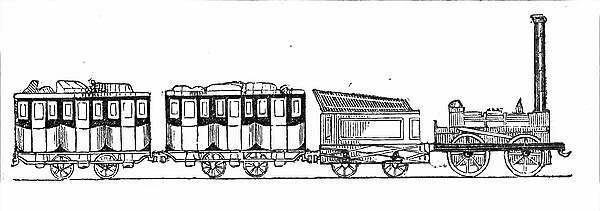 Robert Stephenson's locomotive 'Rocket'
