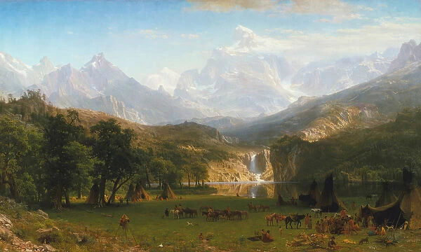 Rocky Mountains, Landers Peak, 1863 (oil on canvas)