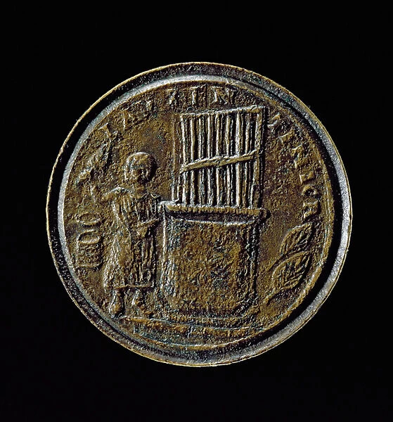 Roman coin depicting an Organ (bronze)