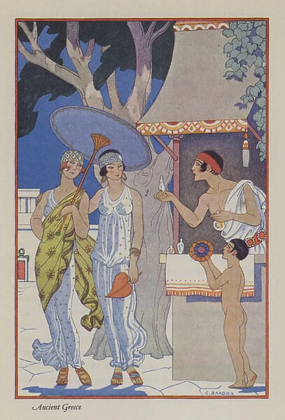 The Romance of Perfume: Ancient Greece (colour litho)