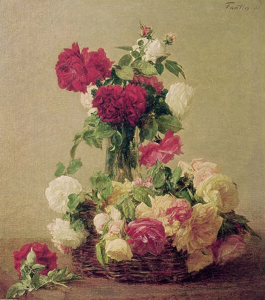 Roses, 1891 (oil on canvas)