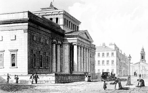 The Royal Institution, Manchester, engraved by Richard Winkles, c. 1836 (engraving)