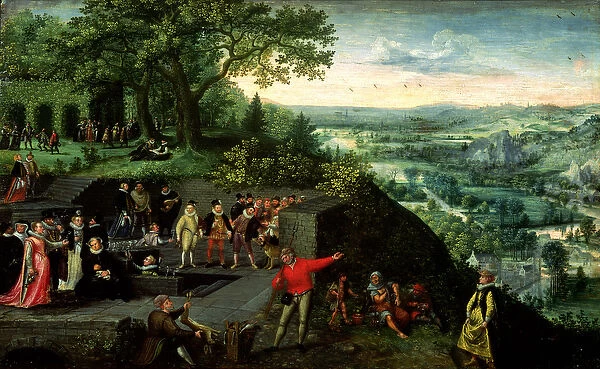 Rudolf II (1552-1612) and the Drunkard, 1593 (oil on canvas)