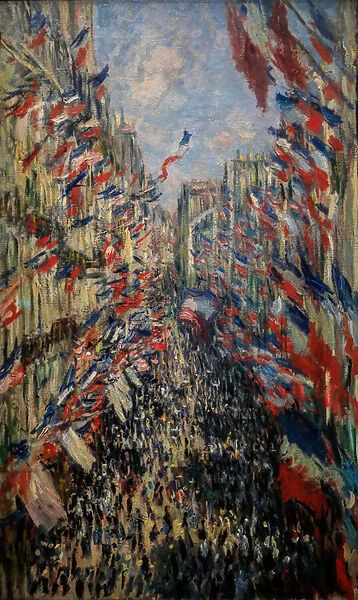Rue de Montorgueil, celebration the 30th of June 1878, 1879 (Oil on Canvas)