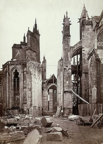 Ruins of the Cathedral of Notre-Dame in Sees, near Alencon, France