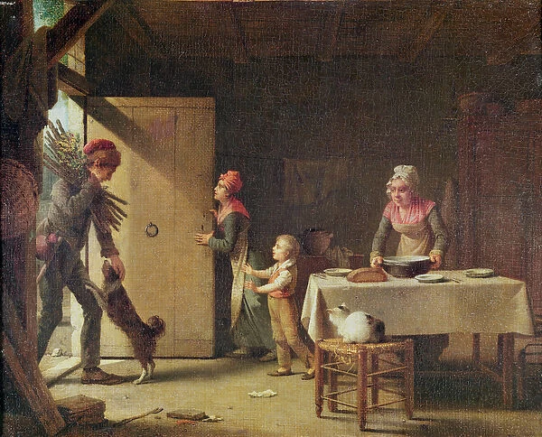 The Rustic Family, 1815 (oil on canvas)