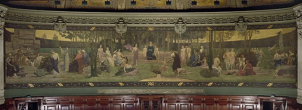 The Sacred Wood, mural in the Grand Amphitheatre depicting allegorical figures of the Sorbonne