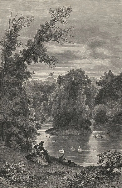 Saint-James Park, A Londres (engraving)
