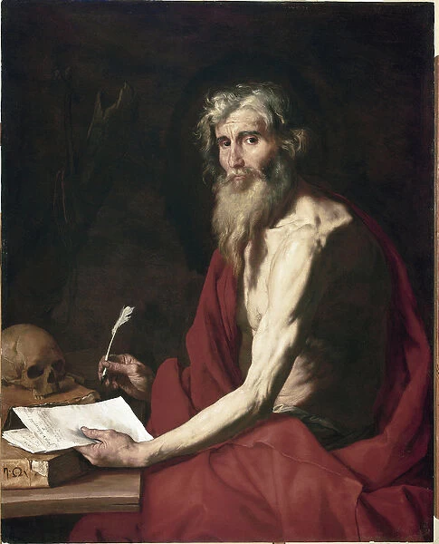 Saint Jerome Painting of Jusepe (Jose) de Ribera called lo Spagnoletto (ca