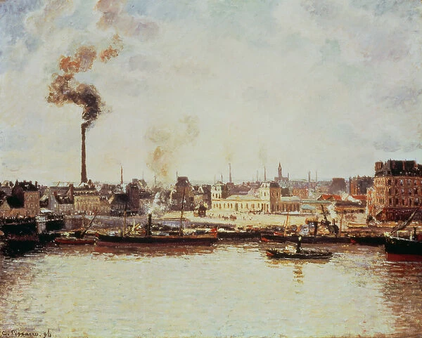 Saint-Sever Quay at Rouen, 1896 (oil on canvas)