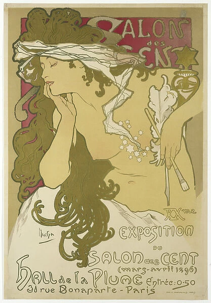 Salon des Cent, XXme Exposition du Salon des Cent, March-April, 1896 (poster)