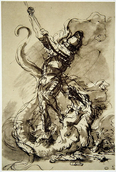 Salvator (Salvatore) Rosa (1615-1673): Saint George and the Dragon
