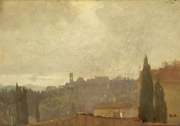 San Miniato, Florence (oil on panel)