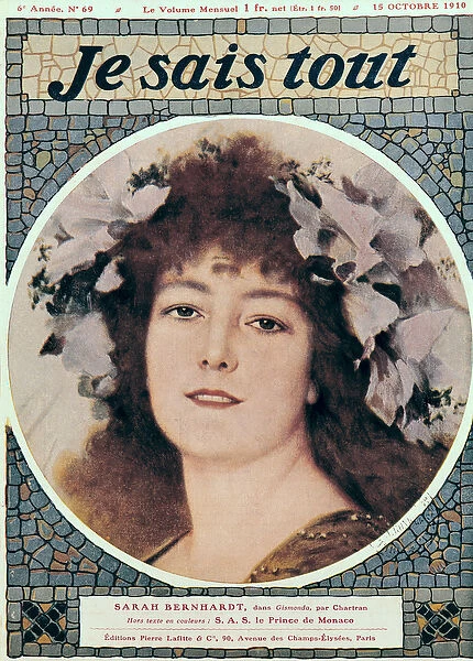 Sarah Bernhardt (1844-1923) in Gismonda by Victorien Sardou (1831-1908) front cover