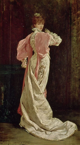 Sarah Bernhardt (1844-1923) in the role of the Queen in Ruy Blas by Victor Hugo