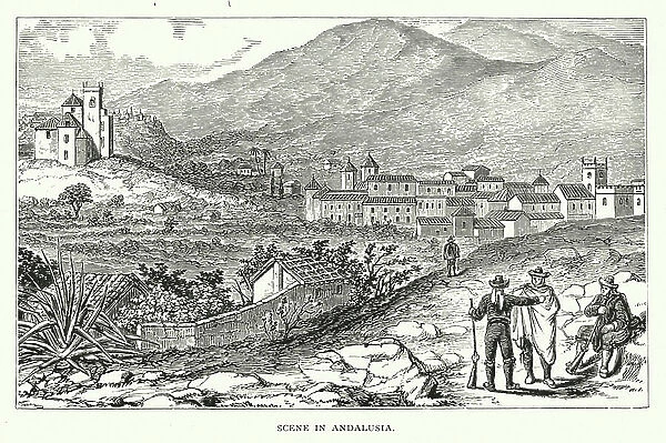 Scene in Andalusia (engraving)