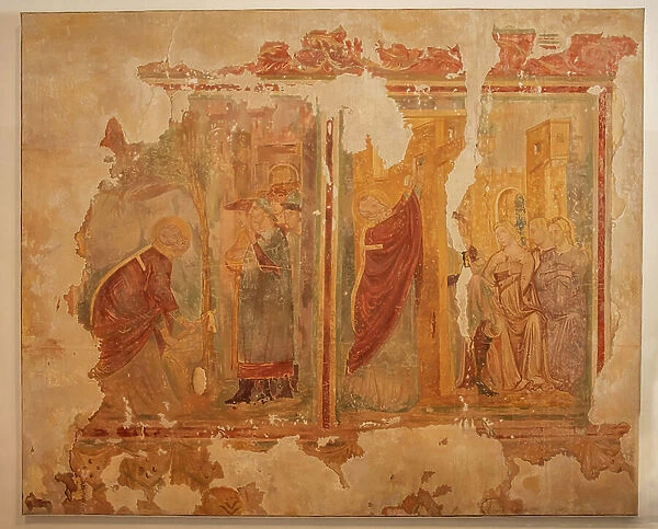 Scenes of the life of St Nicholas, 14th century (fresco)