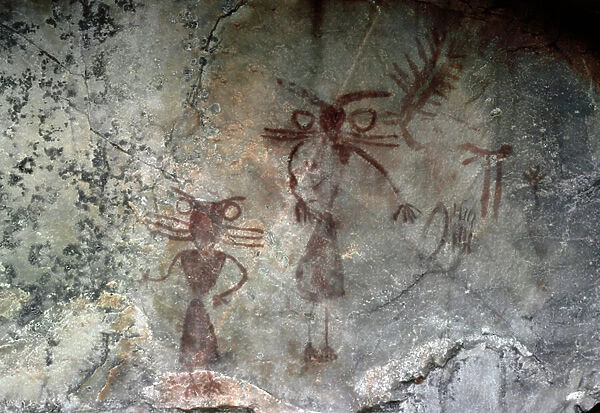 Schematic cave painting