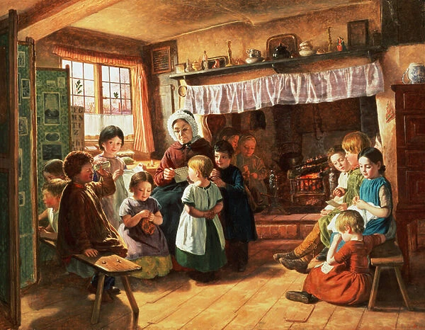The School Room (oil on canvas)