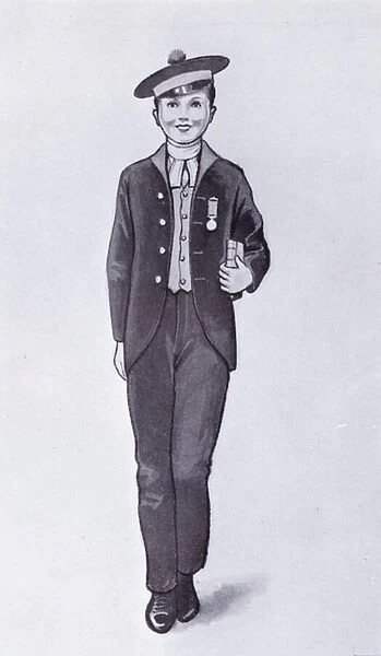 Schoolboy of the Northampton Blue Coat School (litho)