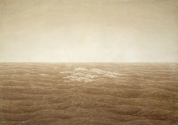 Sea at Sunrise, 1828 (sepia ink over pencil on paper)
