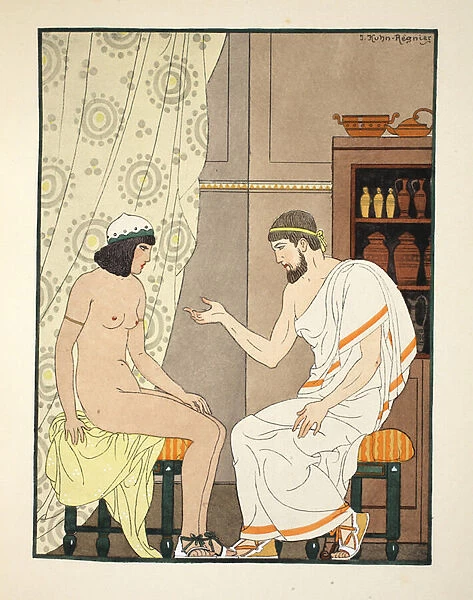 Seats of equal height, illustration from The Works of Hippocrates