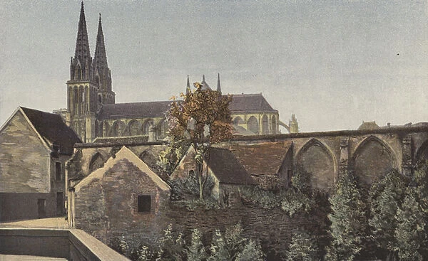 Sees, Cathedrale, Ensembles et restes du cloitre (colour photo)