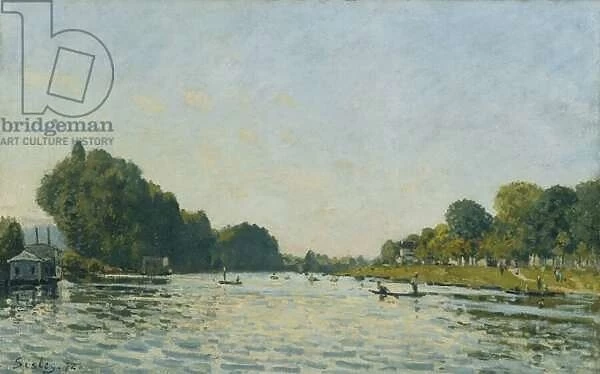 The Seine at Bougival; La Seine a Bougival, 1872 (oil on canvas)