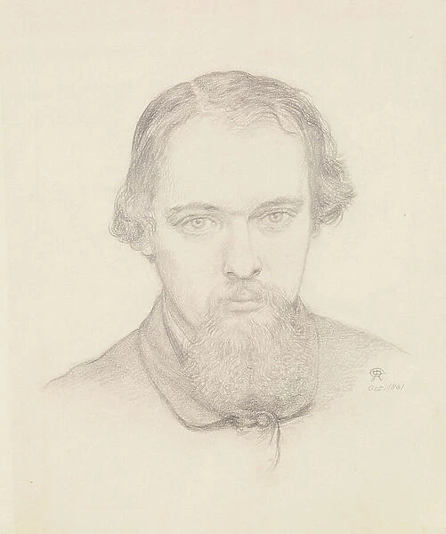 Self Portrait, 1861 (pencil on paper)