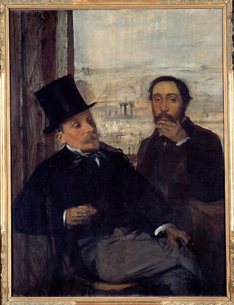 Self-portrait with the painter Evariste de Valernes (1816-1896
