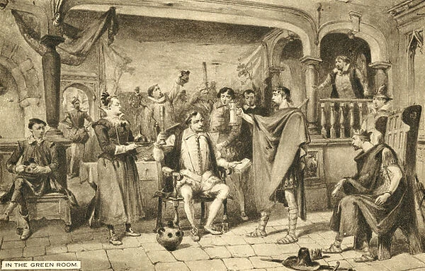 Shakespeare, In the Green Room (litho)